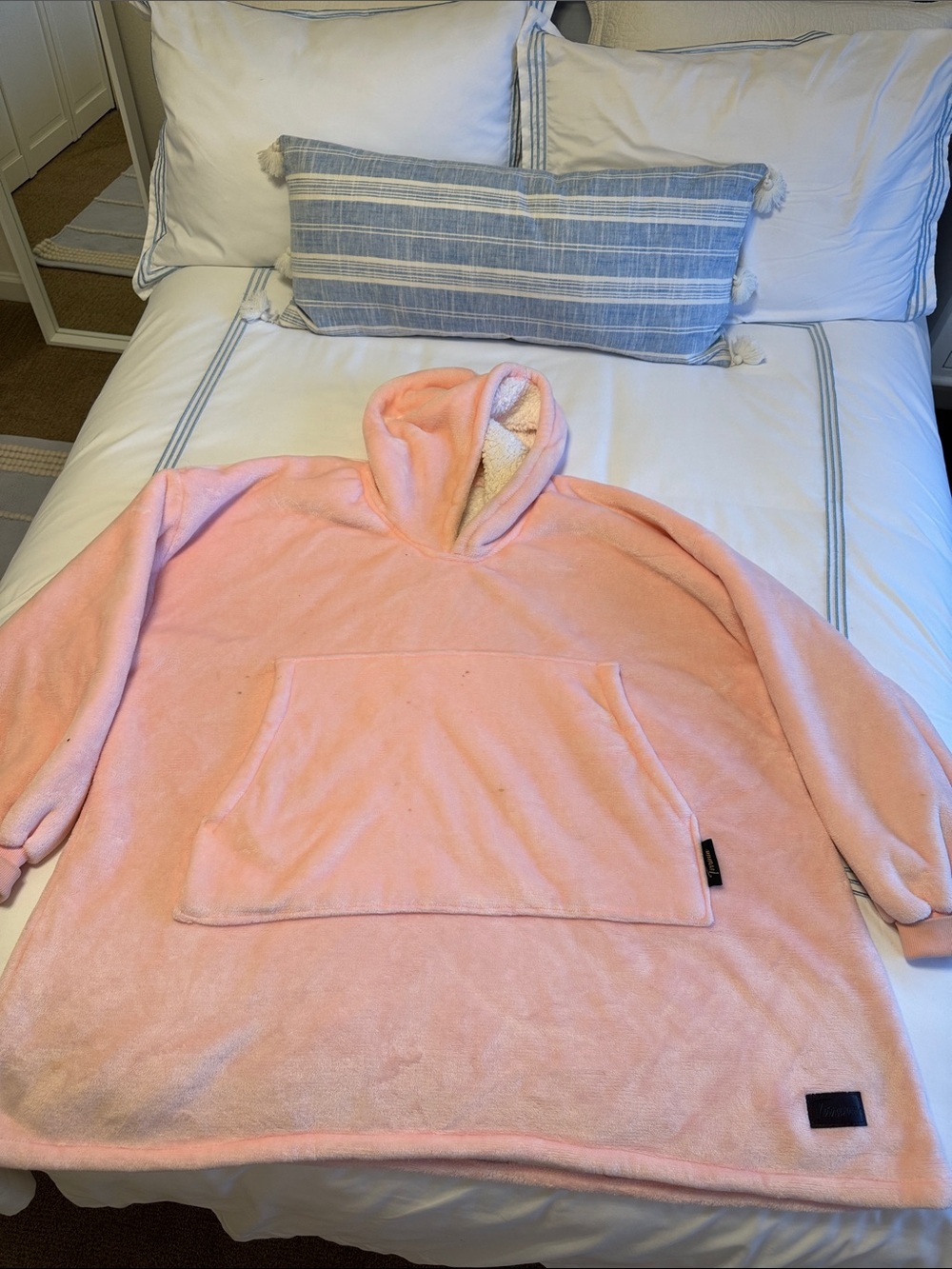 Snugee- oversized Fleece lounge comfy top - Pink